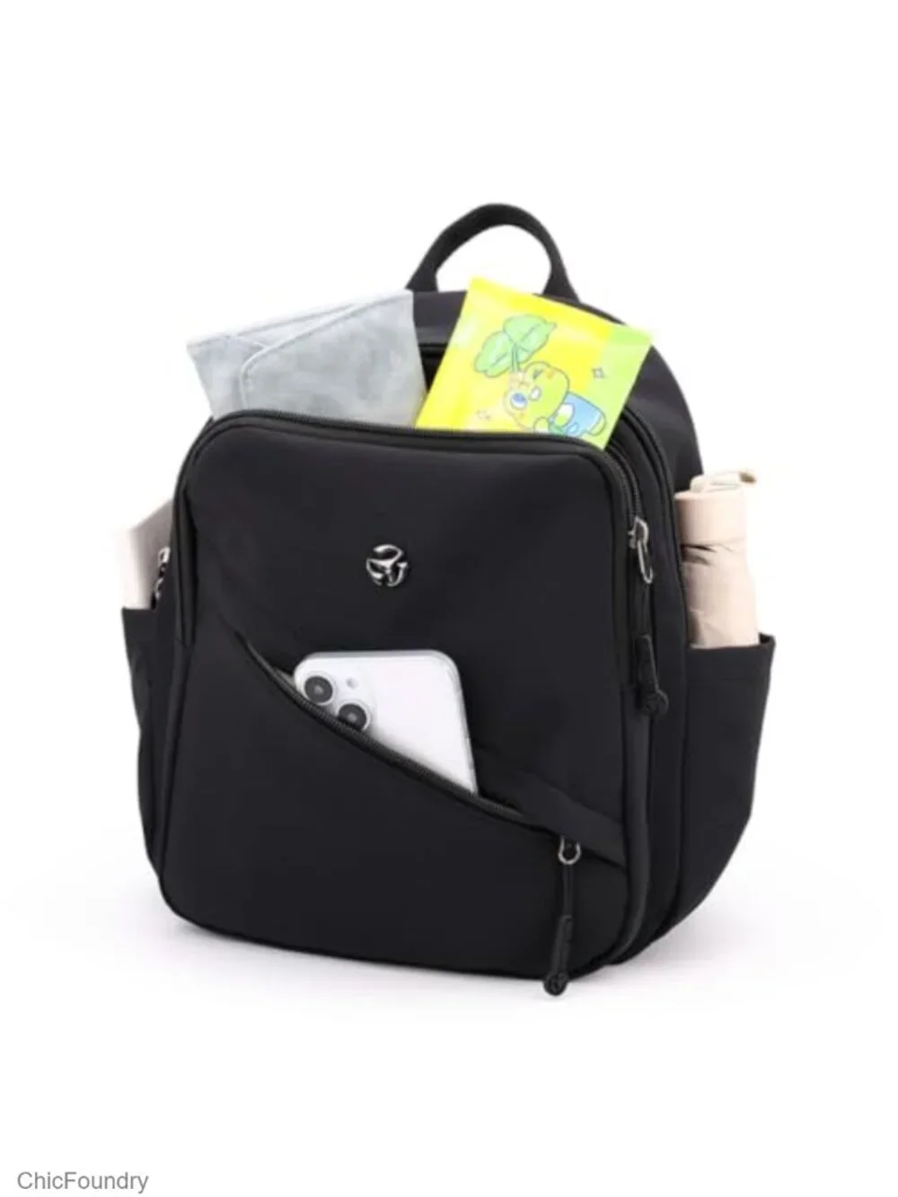 Nylon Mini Backpack Purse for Women - Small Daypack with Multiple Pockets